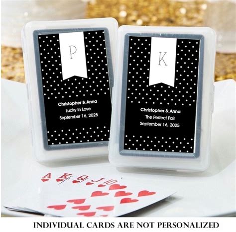 personalized playing cards wedding favors|Custom Printed Deck of Playing Cards for Wedding or Event .